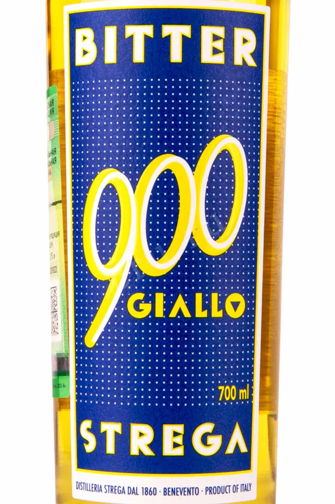 Этикетка Strega Bitter 900 Giallo 0.7 л
