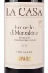 Этикетка Caparzo La Casa Brunello di Montalcino 2019 0.75 л