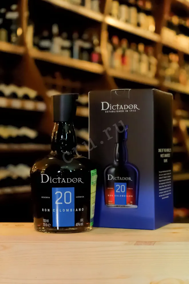 В магазине Крю Профи Dictador 20 years in gift box 0.7 л