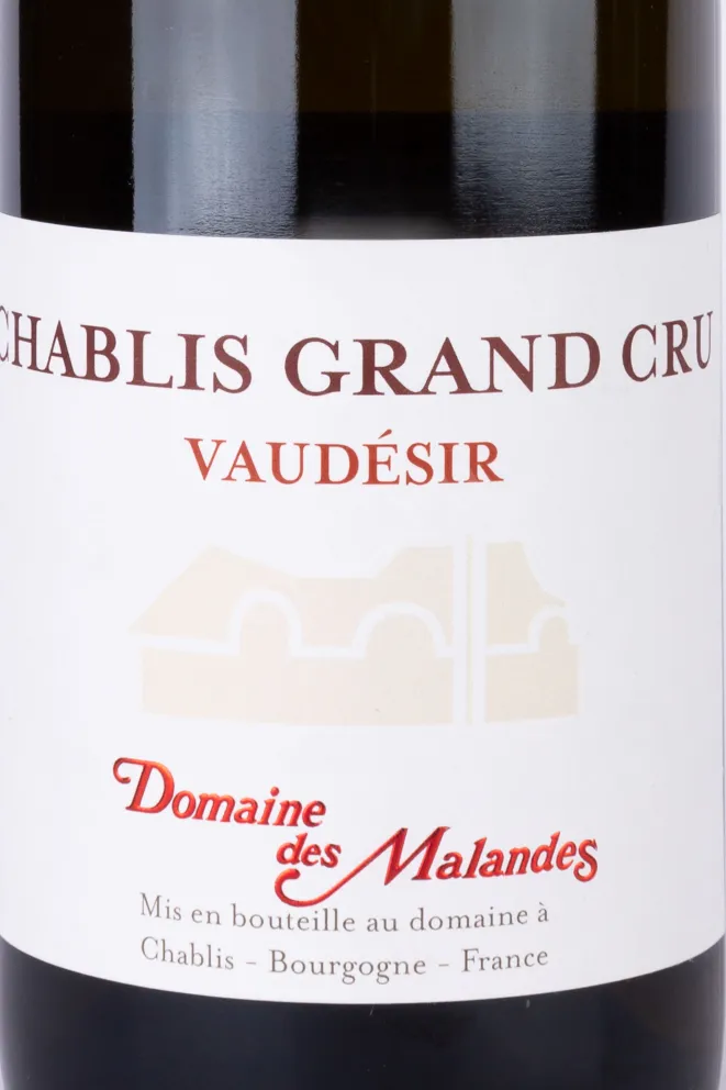 Этикетка Chablis Grand Cru Vaudesir Domaine des Malandes  2021 0.75 л