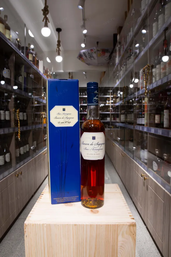 В магазине Крю Профи Baron de Sigognac 15 ans d'age 0.5 л
