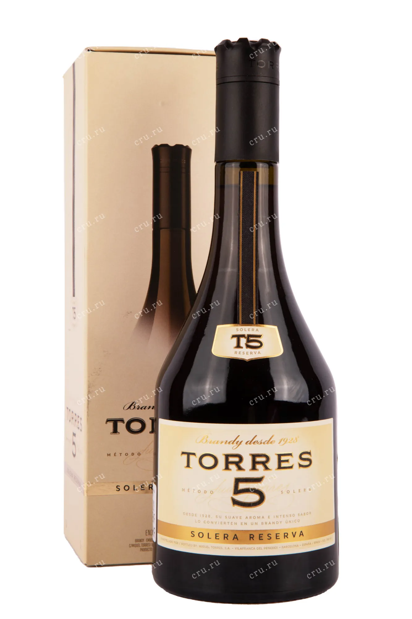 Фото — Бренди Torres 5 years gift box  0.7 л