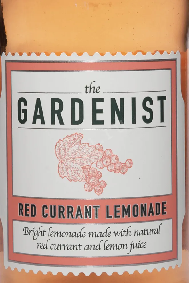 Этикетка The Gardenist Red Currant Lemonade 0.2 л