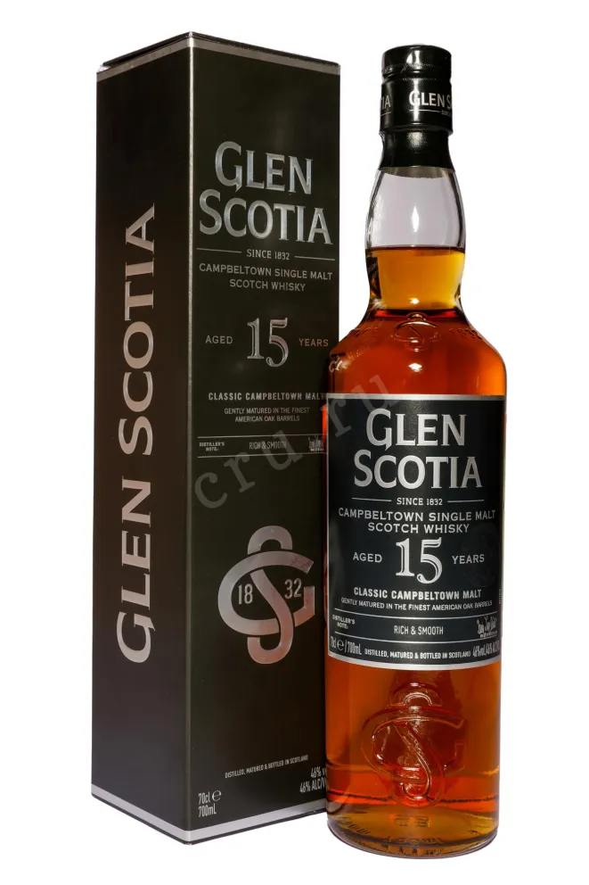 Виски Glen Scotia 15 years in gift box  0.7 л