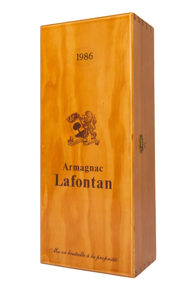 Подарочная коробка Lafontan 1986 0.7 л