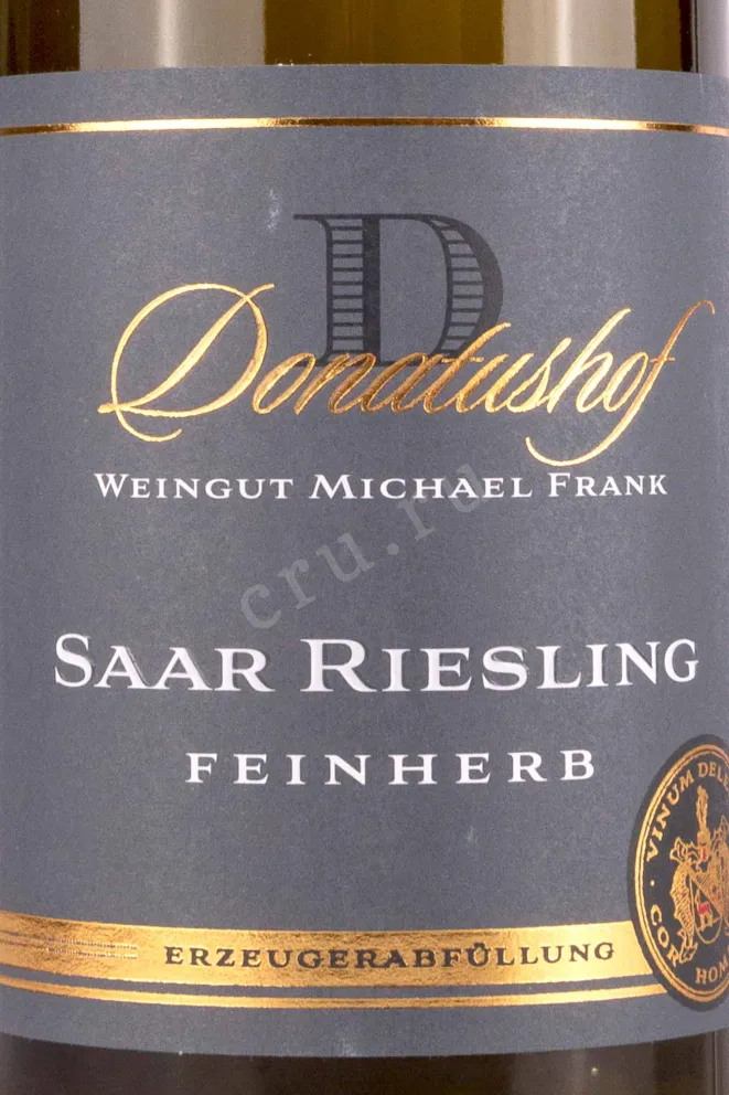Этикетка Donatushof Saar Riesling Feinherb 0.75 л