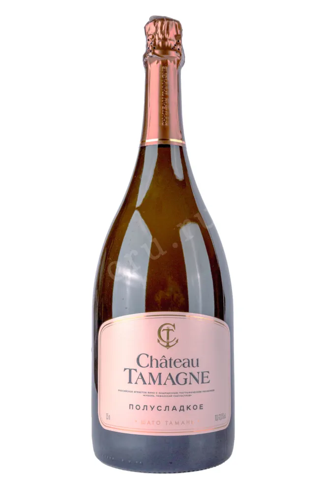 Игристое вино Шато Тамань полусладкое 2023 1.5 л