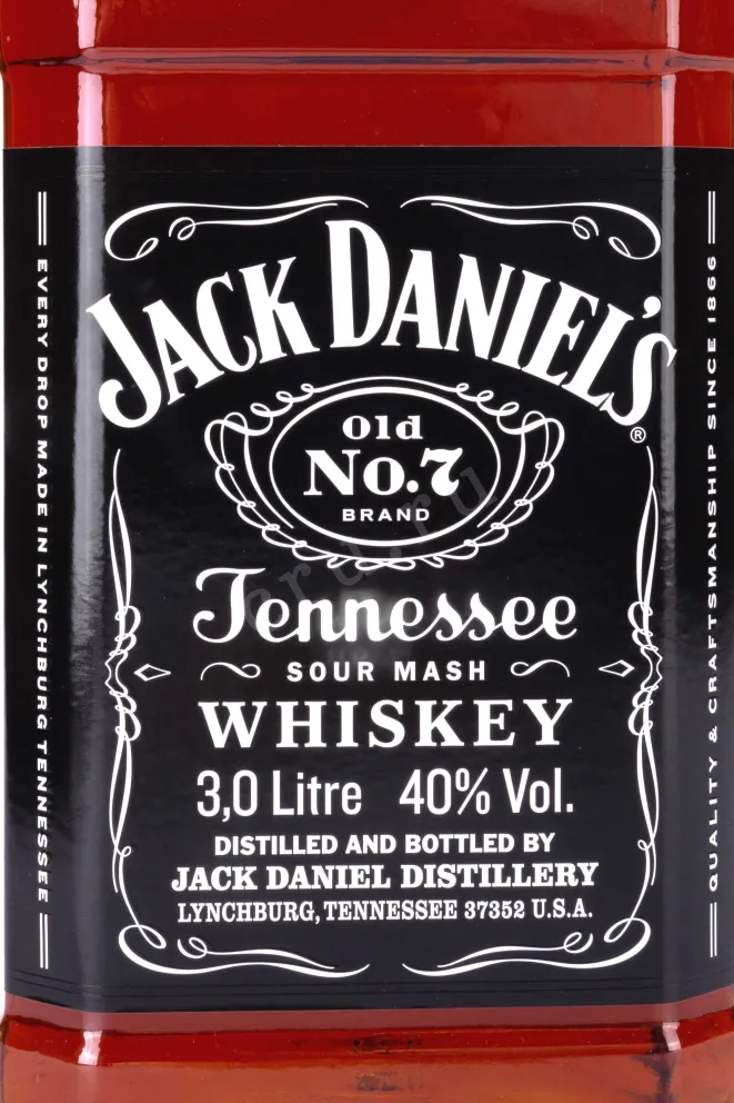 Этикетка Jack Daniels 3 л