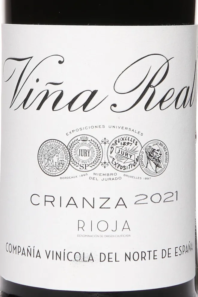 Этикетка Vina Real Crianza 2021 0.375 л