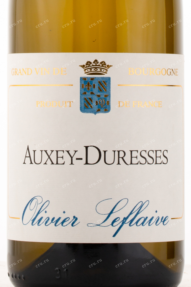 Этикетка вина Olivier Leflaive Freres Auxey-Duresses 2017 0.75 л