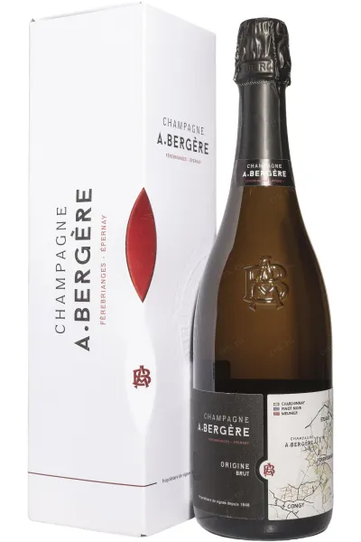 Шампанское A. Bergere Origine Brut in gift box 2023 0.75 л