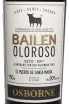 Этикетка Osborne Bailen Oloroso 2014 0.75 л