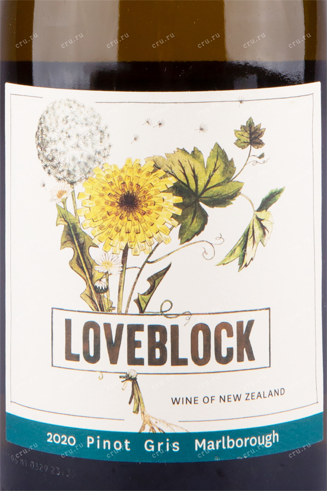 Этикетка вина Loveblock Pinot Gris 2020 0.75