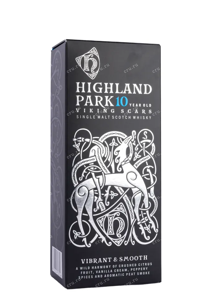 Подарочная коробка Highland Park 10 years old Viking Scars 0.7 л