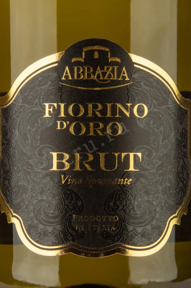 Этикетка Fiorino d'Oro Abbazia Brut  2021 0.75 л