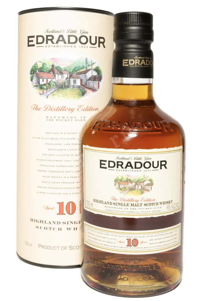 Виски Edradour 10 Years Old Distillery Edition in tube  0.7 л