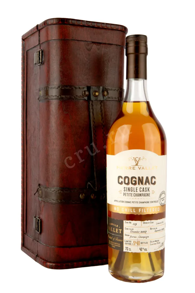 Коньяк Pierre Vallet Single Cask gift box  0.7 л