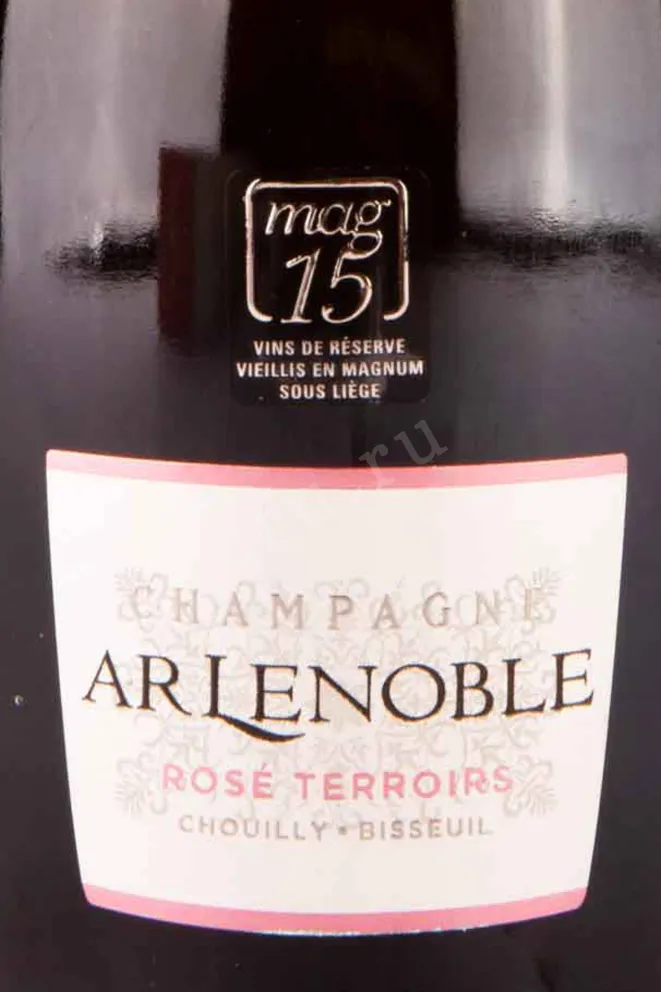 Этикетка AR Lenoble Rose Terroirs gift box 2015 0.75 л