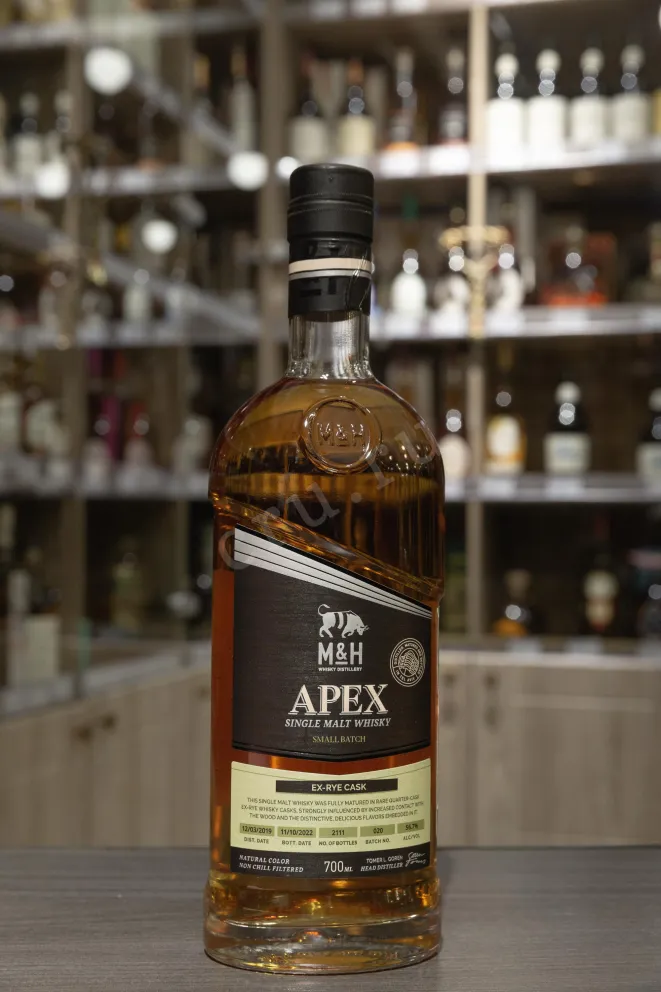 В магазине Крю Профи M&H Apex ex-Rye Cask in gift box 0.7 л