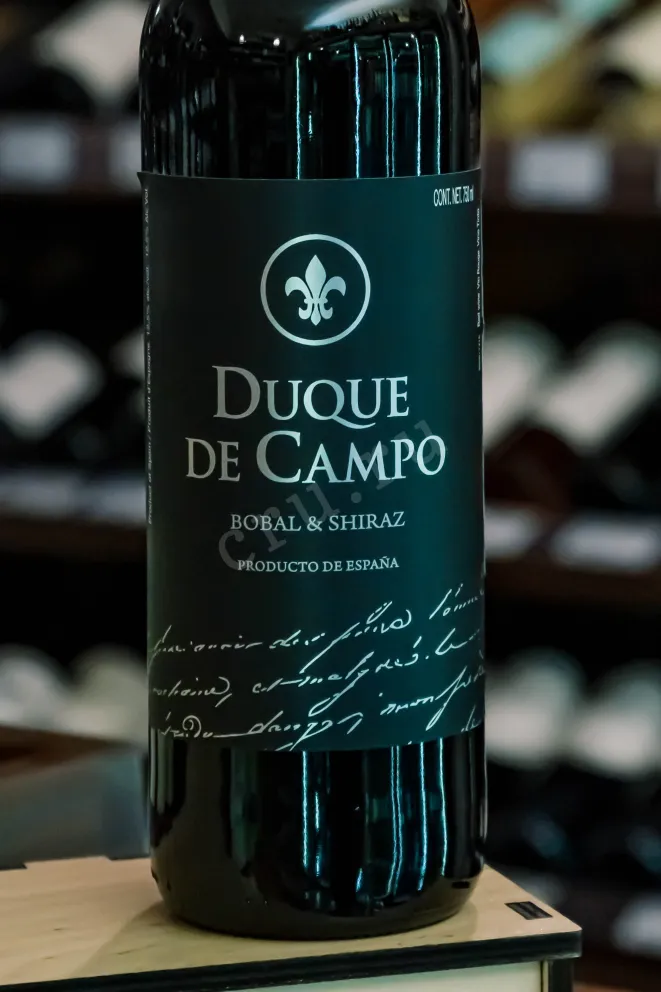 В магазине Крю Профи Vicente Gandia Duque De Campo Bobal & Shiraz DOP 2022 0.75 л