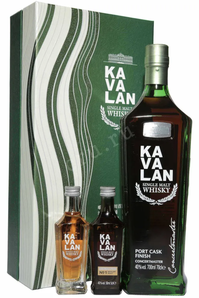 Виски Kavalan Concertmaster Port Cask Finish Set in gift box  0.7 л