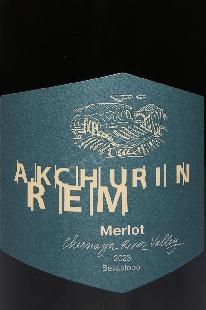 Этикетка Rem Akchurin Merlot 2023 0.75 л