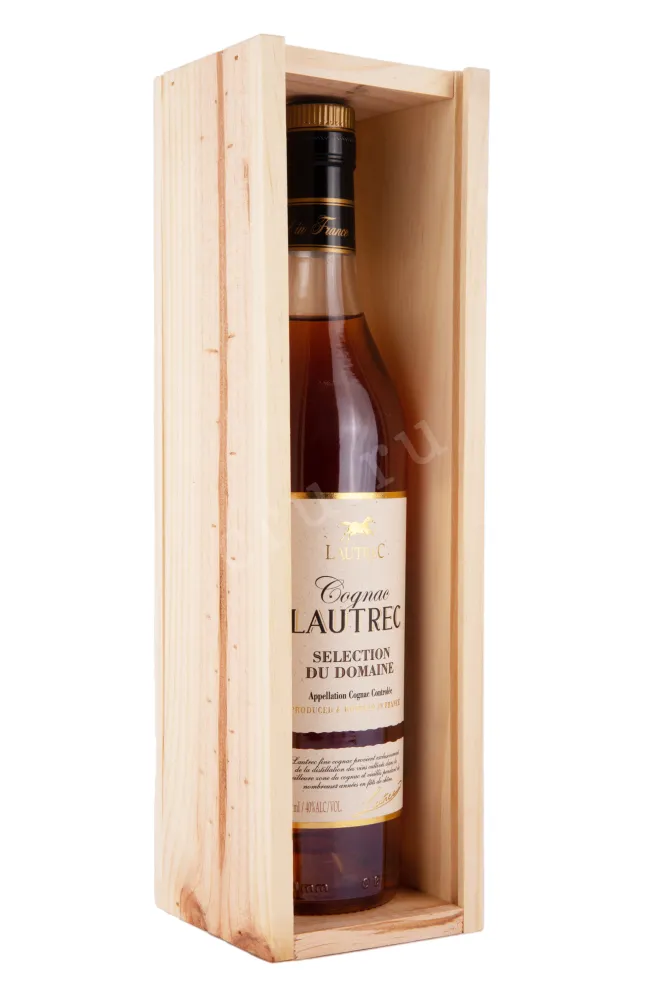 Коньяк Лотрекс Селексьон дю Домен 0.7 в деревянной коробке