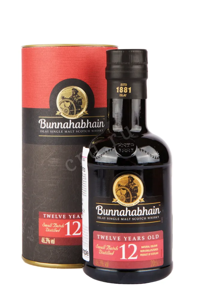 Виски Bunnahabhain 12 Years Old in tube  0.2 л