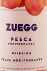 Этикетка Zuegg Peach 0.2 л