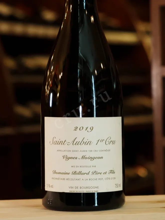 В магазине Крю Профи Saint-Aubin 1er Cru AOC Domaine Billard Pere et Pils Vignes Moingeon 2019 0.75 л