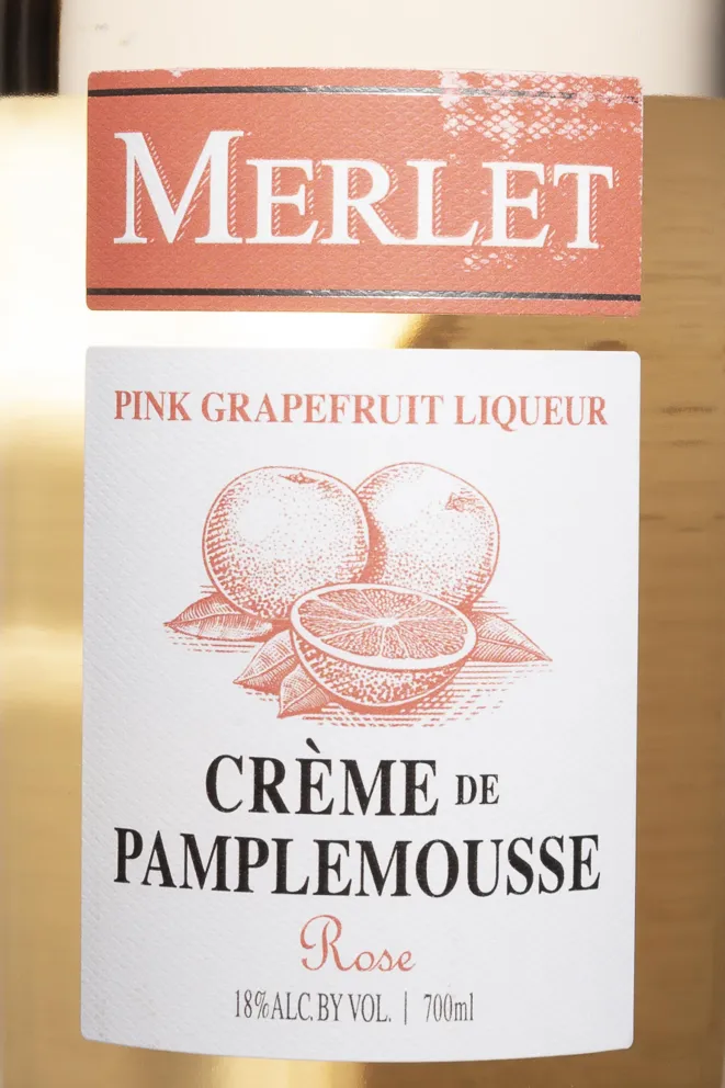 Этикетка Mernuar Pink Grapefruit Creme De Pamplemousse 0.7 л
