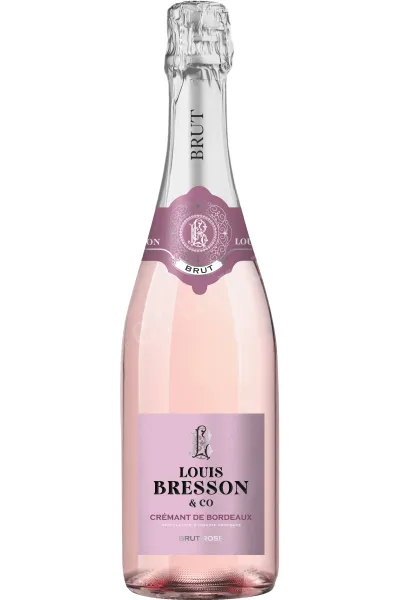 Игристое вино Louis Bresson & Co Brut Rose Cremant de Bordeaux 2024 0.75 л
