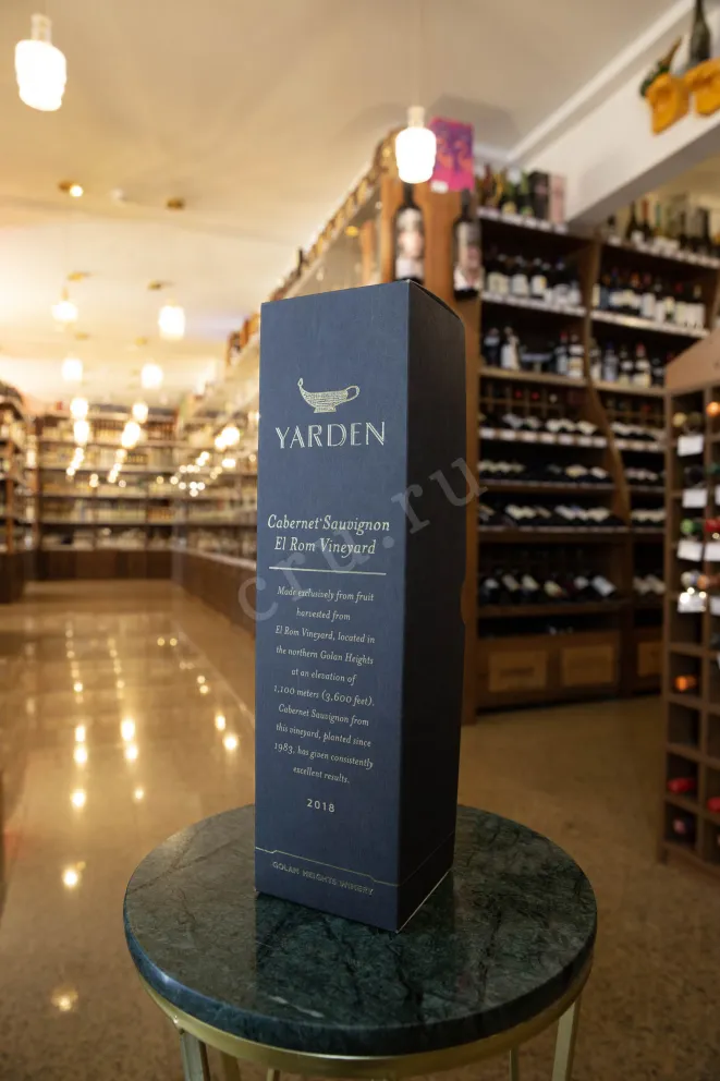 В магазине Крю Профи Yarden Cabernet Sauvignon El Rom Vineyard gift box 2018 0.75 л