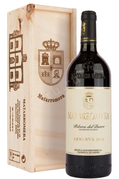 Вино Bodega Matarromera, Reserva in wooden box 2014 1.5 л