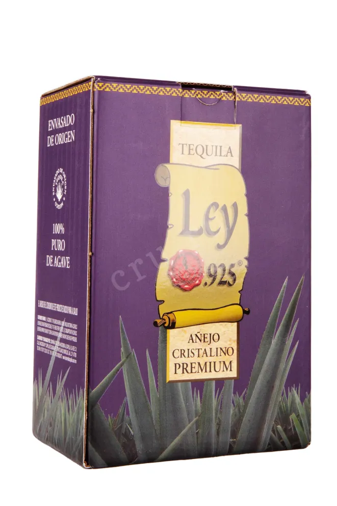 Подарочная коробка Ley 925 Anejo Cristalino Premium in gift box 0.75 л