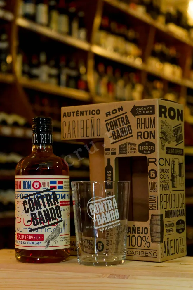 В магазине Крю Профи Contrabando Anejo 5 years gift box with glass 0.7 л