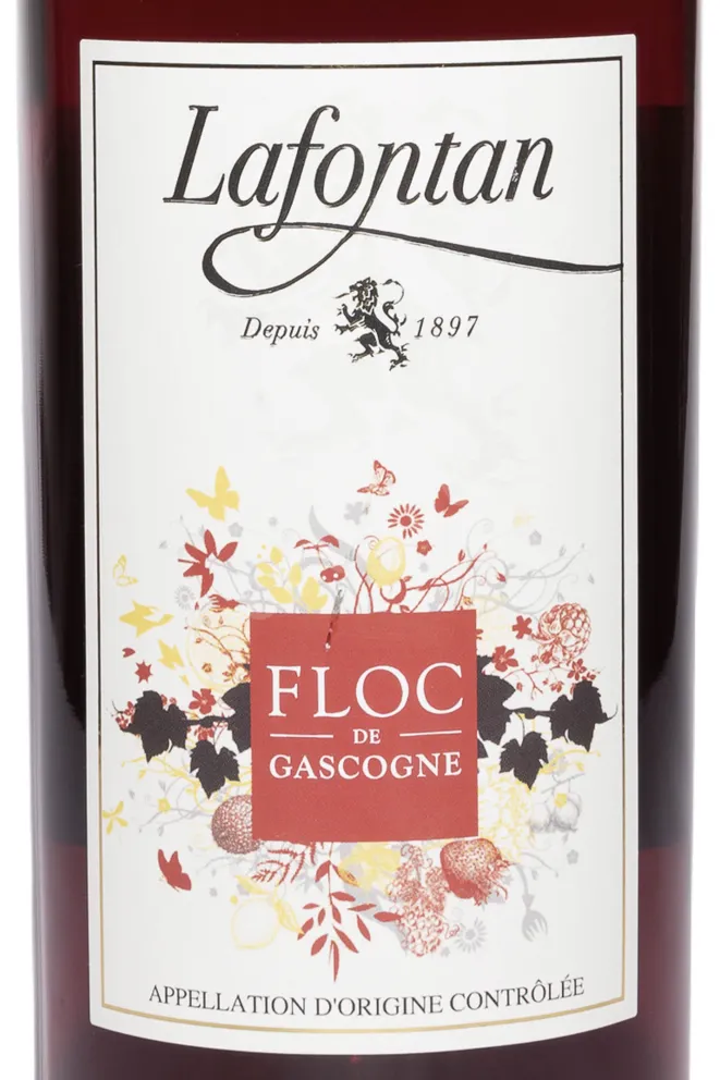 Этикетка Lafontan red in gift box 2023 0.75 л