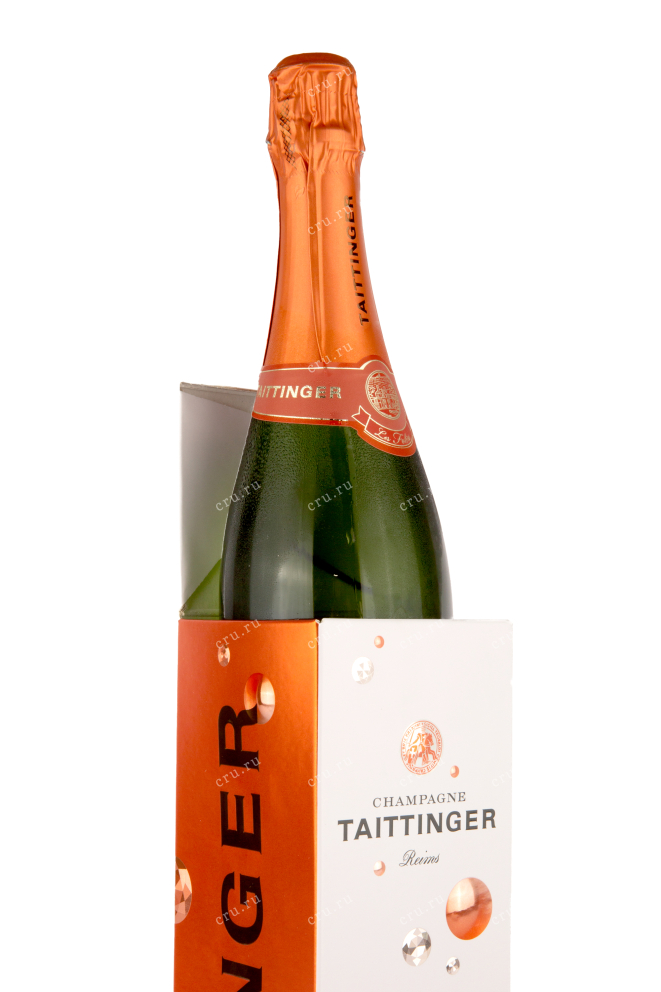 Шампанское Тэтенжэ Ле Фоли де ля Маркетри Брют 0,75 в подарочной упаковке