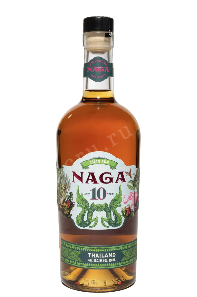 Бутылка Naga Siam Edition 10 Years Old in tube 0.7 л