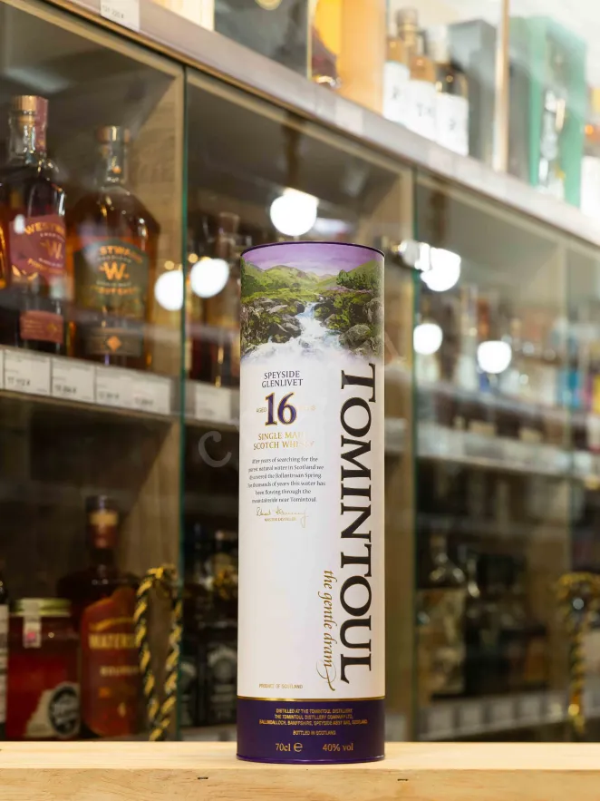 В магазине Крю Профи Tomintoul 16 years old in tube 0.7 л