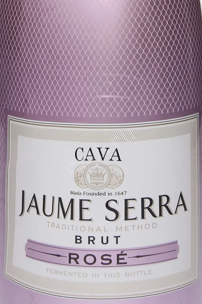 Этикетка Jaume Serra Cava Brut Rose DO 2023 0.75 л