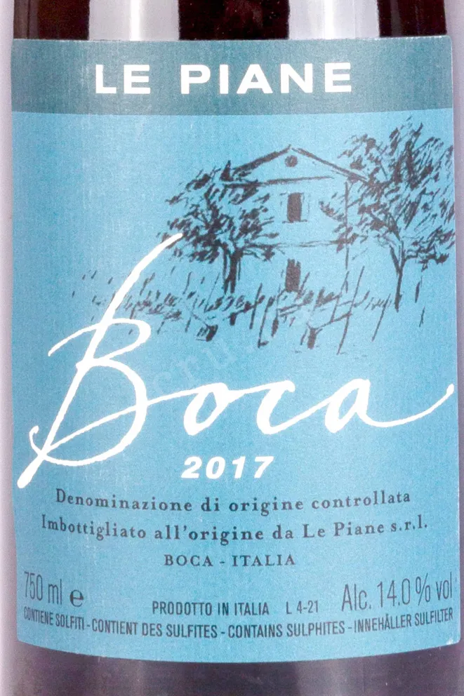 Этикетка Le Piane Boca 0.75 л