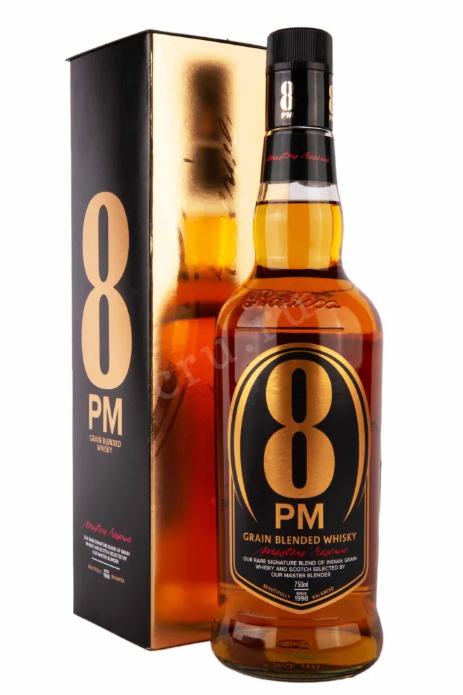 Виски 8 PM 3 years gift box  0.75 л