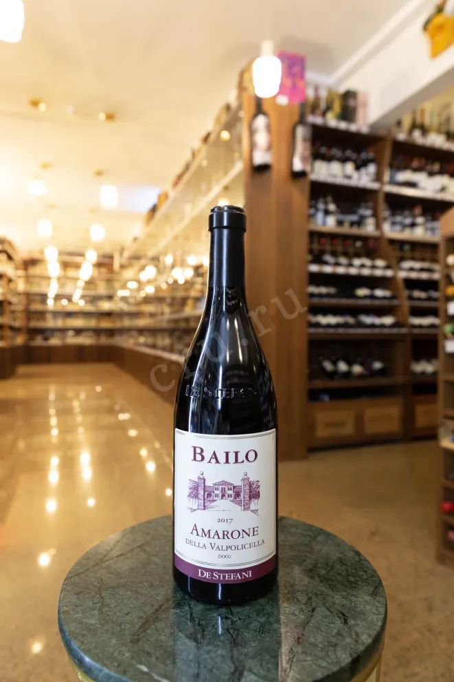 В магазине Крю Профи De Stefani Bailo Amarone Della Valpolicella DOCG 2017 0.75 л
