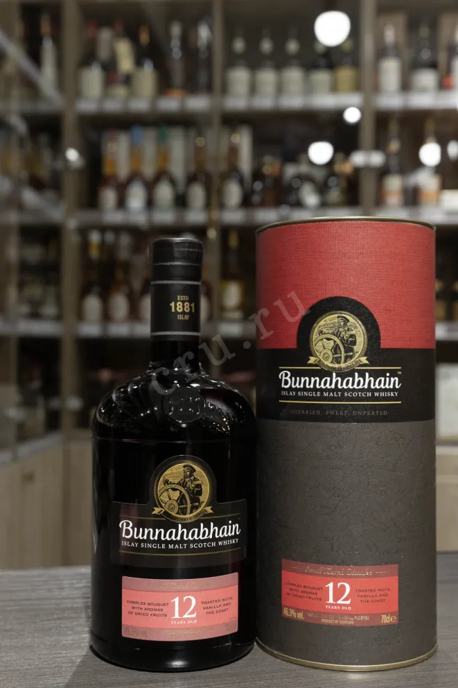 В магазине Крю Профи Bunnahabhain 12 years in a tube 0.7 л