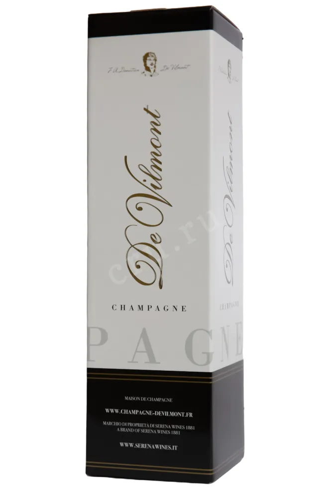 Подарочная коробка Champagne De Vilmont Cuvee Prestige Millesime Brut gift box 2016 0.75 л