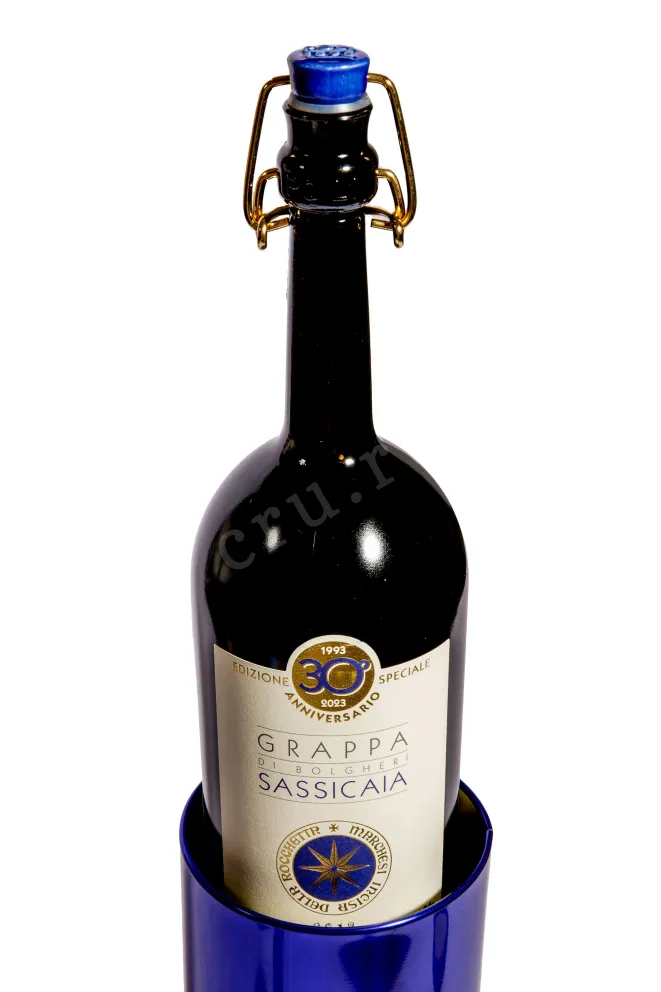 В тубе San Guido & Jacopo Poli Grappa di Sassicaia in gift tube 2018 0.5 л