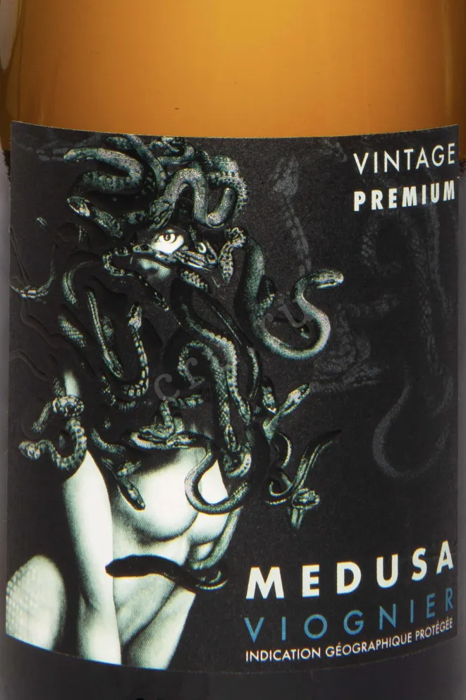 Этикетка Medusa Viognier Vintage Premium IGP 2023 0.75 л