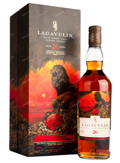 Виски Lagavulin 26 years gift box  0.7 л