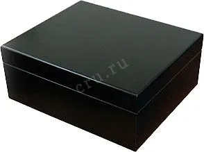 Humidor Aficionado Chalet Black 50 Cigars